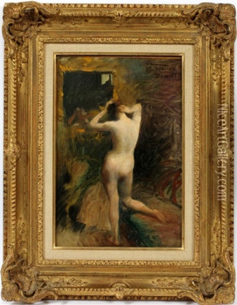 Nude Oil Painting - Henri Lucien Doucet