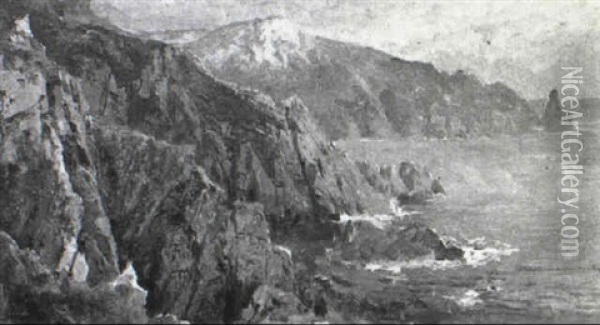 Guernsey Channel Islands Oil Painting - William Trost Richards