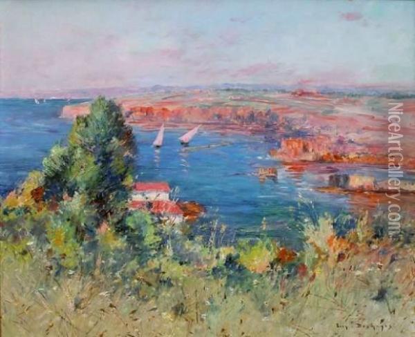 Bord De Mer Mediterraneen Oil Painting - Eugene Francois Deshayes