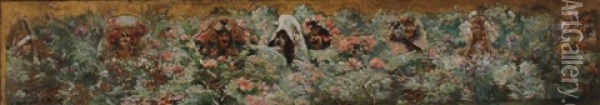 La Comedie Oil Painting - Georges Jules Victor Clairin