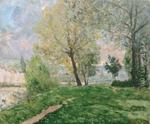 Bords De Marne Oil Painting - Maxime Maufra