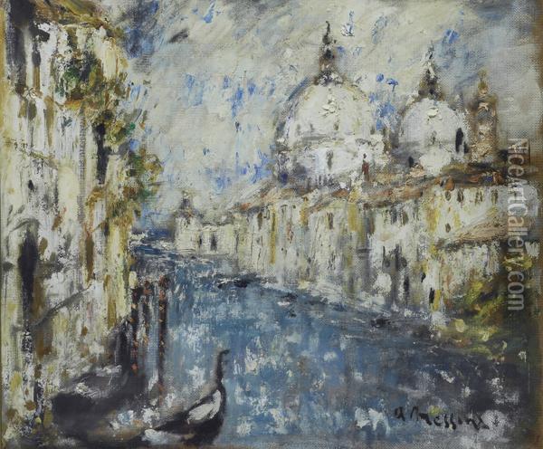 Venezia Oil Painting - A. Messina