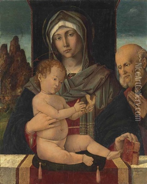The Holy Family Oil Painting - Giovanni Speranza