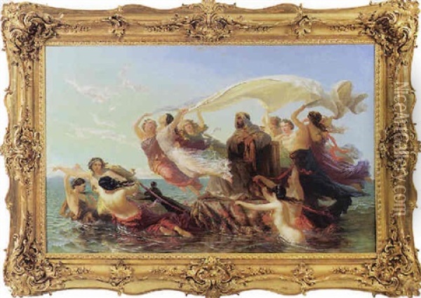 Le Paradis De Mahomet Oil Painting - Heinrich Frederic Schopin