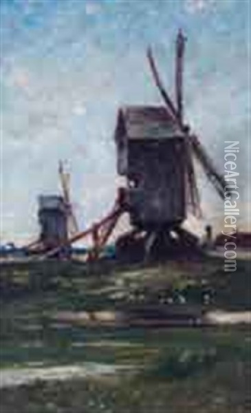 Moulin Oil Painting - Rene Tener