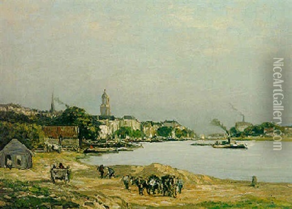 A View Of Arnheim Oil Painting - Louis Apol