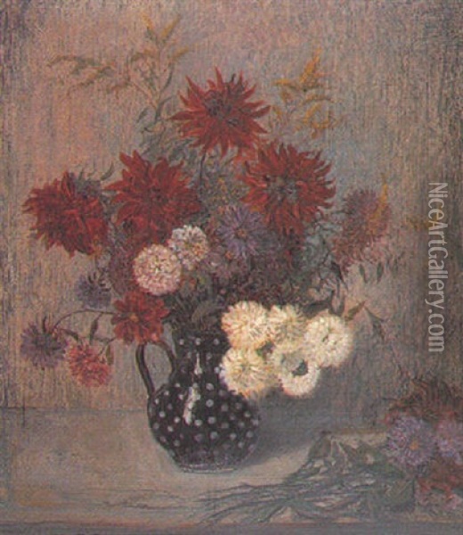 Blumenstraus Oil Painting - Walter Firle