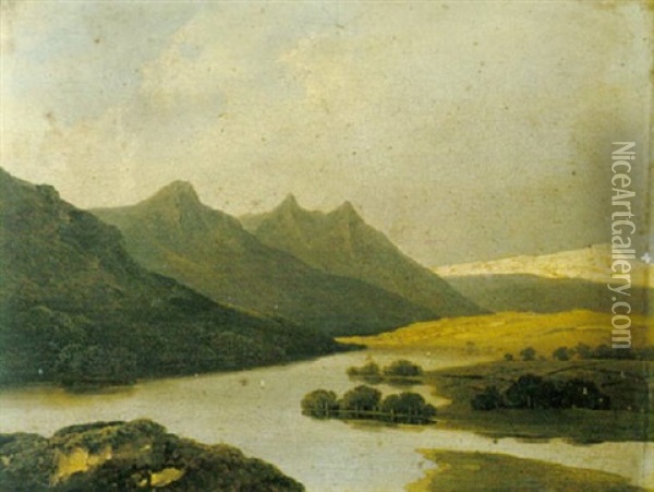 Lower Lakes, Killarney Oil Painting - James Arthur O'Connor