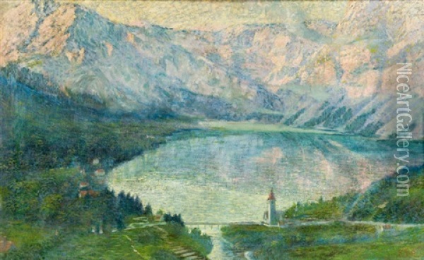 Wocheiner See Oil Painting - Karl Graf