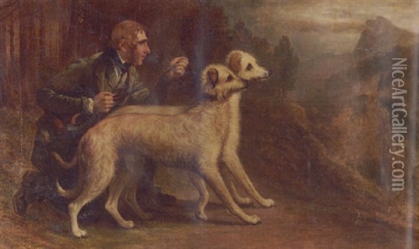 The Marquis Of Huntley's Pair Of Deerhounds, 