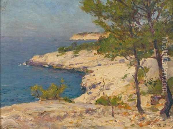 Cassis, Les Calanques Oil Painting - Jean Baptiste Olive