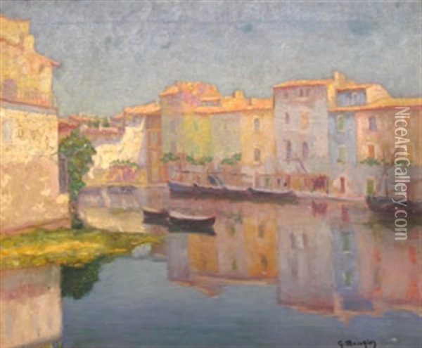 Port Meridional Oil Painting - Georges Philibert Charles Maroniez