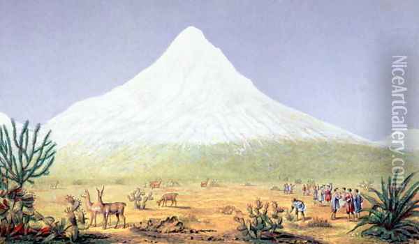 Chimborazo Oil Painting - Humboldt, Friedrich Alexander, Baron von