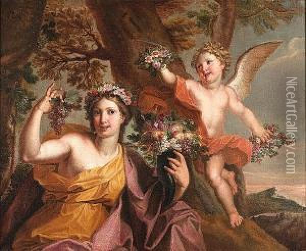 Allegory Of Autumn Oil Painting - Elias Van Nijmegen