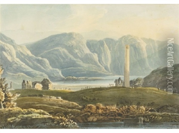 Glendalough Oil Painting - John Henry Campbell