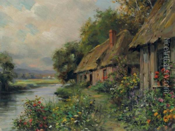 Normandy Landscape Oil Painting - Louis Aston Knight