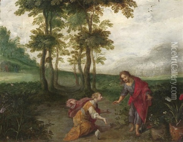 Noli Me Tangere Oil Painting - Frans Francken III