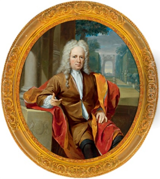 Bildnis Des Francois Van Bredehoff Oil Painting - Johan van Haensbergen