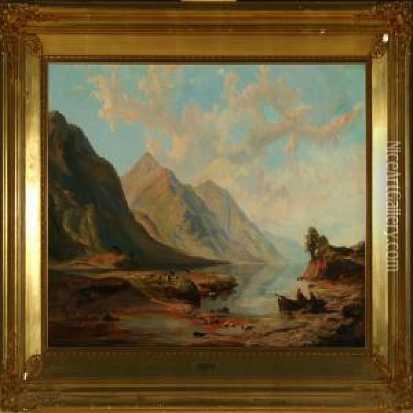 Scenery From The Highland Oil Painting - John Faulkner