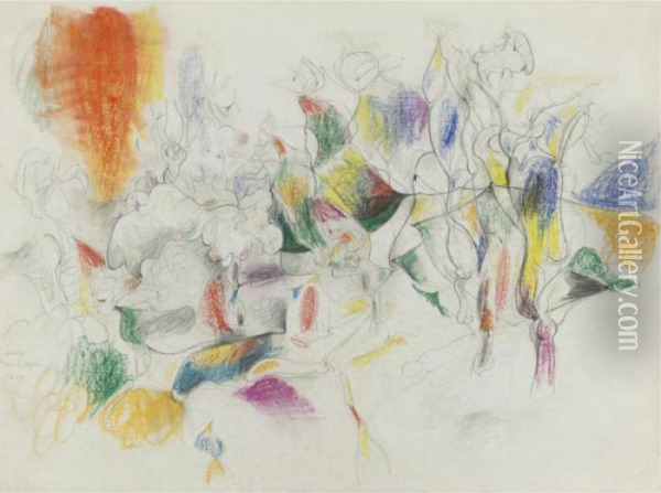 Untitled Oil Painting - Arshile Gorky