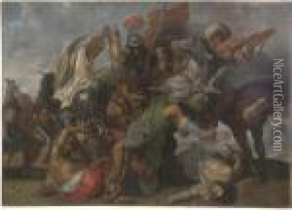 The Munich Lion Hunt Oil Painting - Peter Paul Rubens