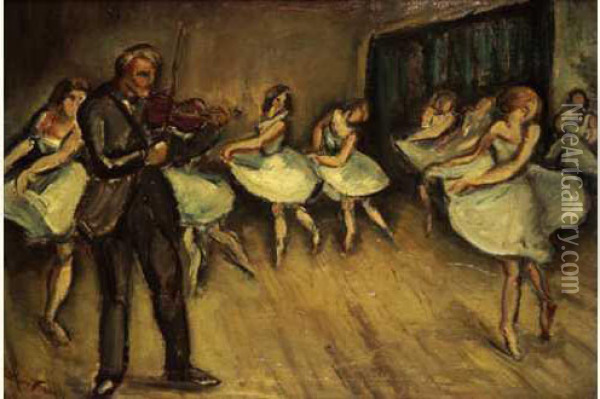 Le Cours De Danse Oil Painting - Emile-Othon Friesz