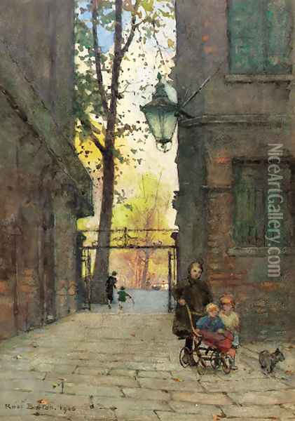 Parks Place, Knightsbridge, London Oil Painting - Rose Barton