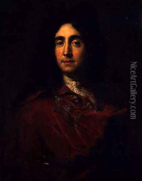 Self Portrait, 1696 Oil Painting - Jean Francois de Troy