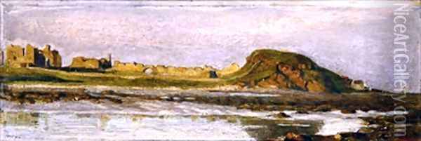 Holy Island Lindisfarne Oil Painting - Samuel Pepys Cockerell