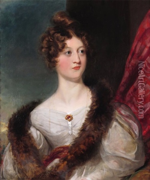 Portrait Of Maria Margaretta (nee Murray), Lady Talbot De Malahide Oil Painting - Thomas Lawrence