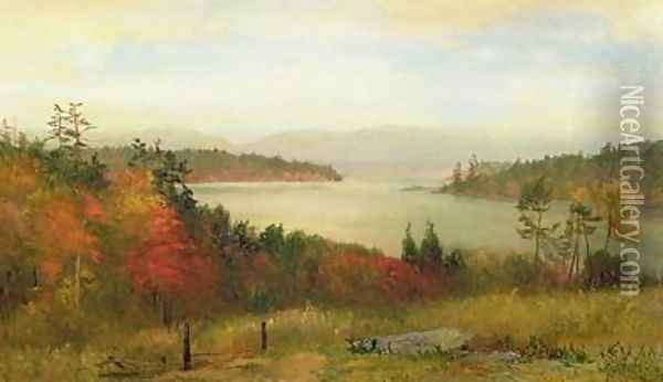 Raquette Lake 1869 Oil Painting - Homer Dodge Martin