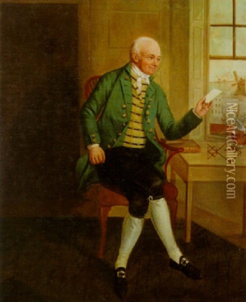 Portrait Of A Gentleman Oil Painting - John Thomas (Seaton) Seton