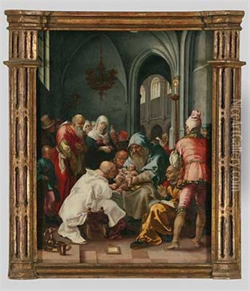 Beschneidung Christi Im Tempel Oil Painting - Georg Gaertner the Younger