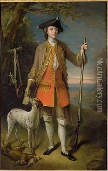 Sir Edward Hales 1744 Oil Painting - Philipe Mercier