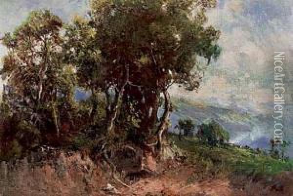 Paesaggio Montano Oil Painting - Ettore Cumbo