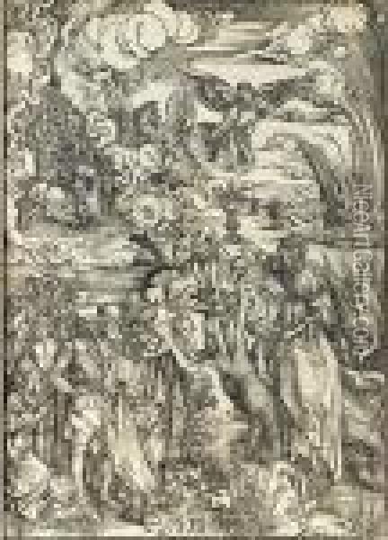 The Babylonian Whore Oil Painting - Albrecht Durer