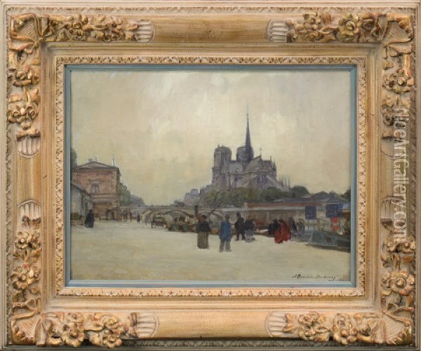 Notre Dame, Paris Oil Painting - Alexander Brownlie Docharty