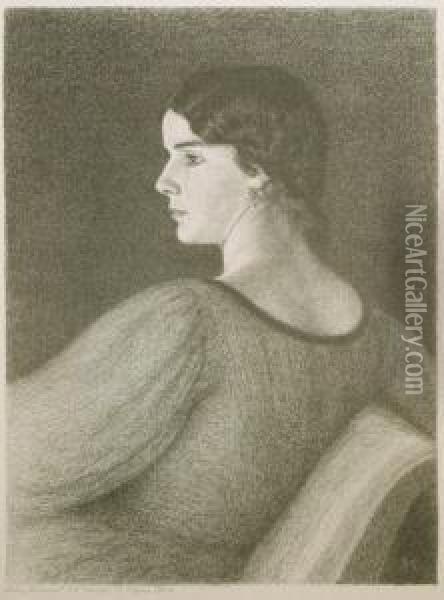 Gemma Um 1900 Oil Painting - Max Arthur Stremel