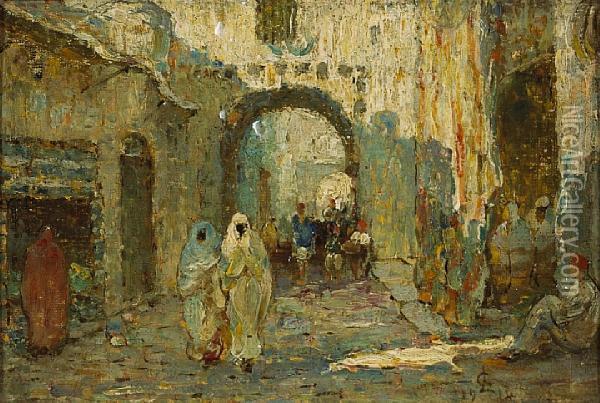 Tunis Oil Painting - Lionel Townsend Crawshaw