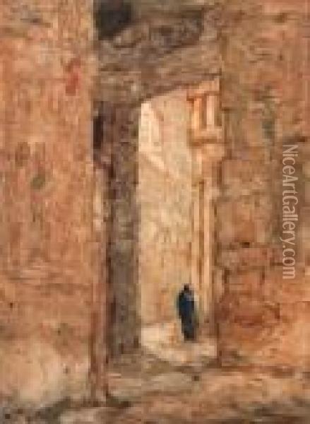 The Tempel Of Luxor, Egypt Oil Painting - Marius Bauer