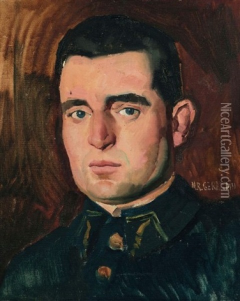 Portrait D'homme Oil Painting - Roland-Marie Gerardin