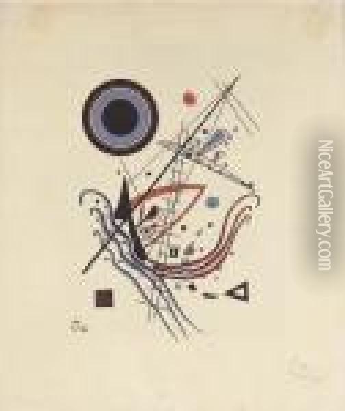 Lithographie Blau Oil Painting - Wassily Kandinsky