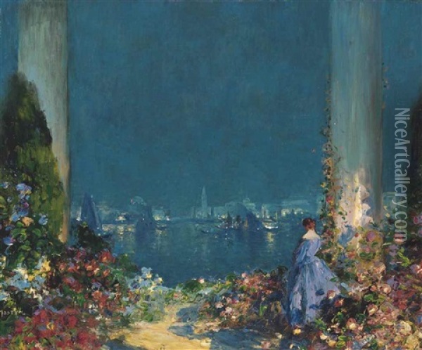 An Enchanted Evening, Venice Oil Painting - Tom Mostyn