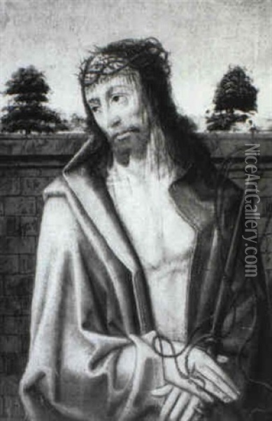The Man Of Sorrows Oil Painting - Juan De Flandes