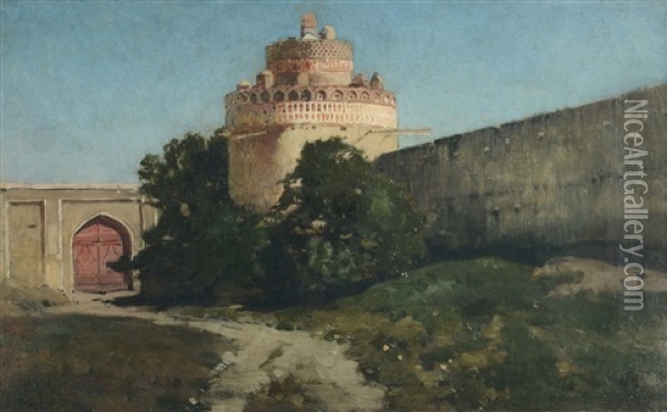 Fortificazione Oil Painting - Alberto Pasini