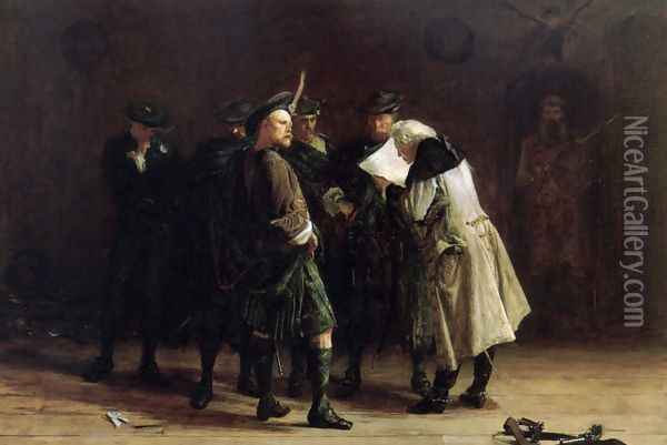 Jacobites 1745 Oil Painting - John Pettie