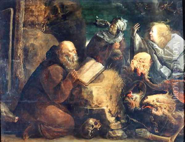 The Temptation of St. Anthony Oil Painting - Jan van de Venne