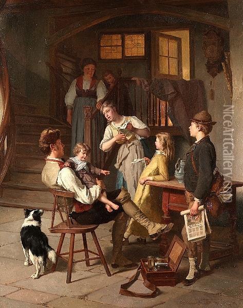 The Recital Oil Painting - Theodore Gerard