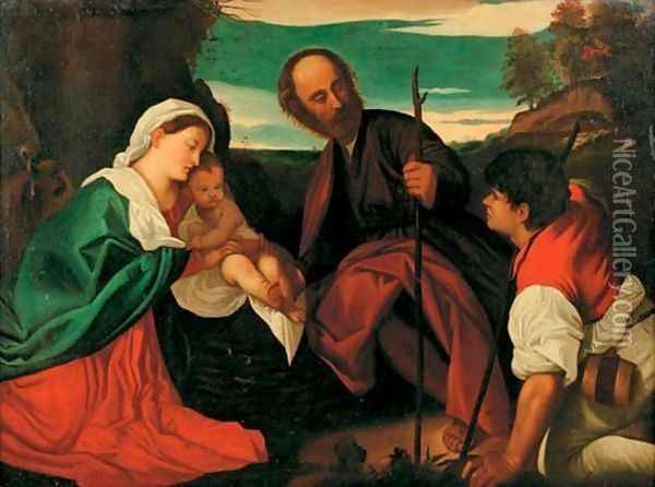 The Adoration of the Shepherds Oil Painting - Venetian School