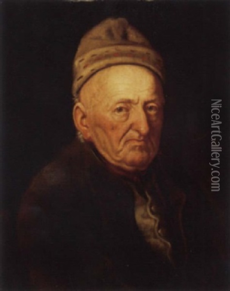 Portrat Des Winterthurer Kaufmannes Jakob Rieter Oil Painting - Joseph Reinhart